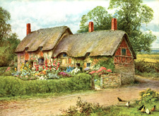 Vintage landscape and village scenes from 1910-1940s