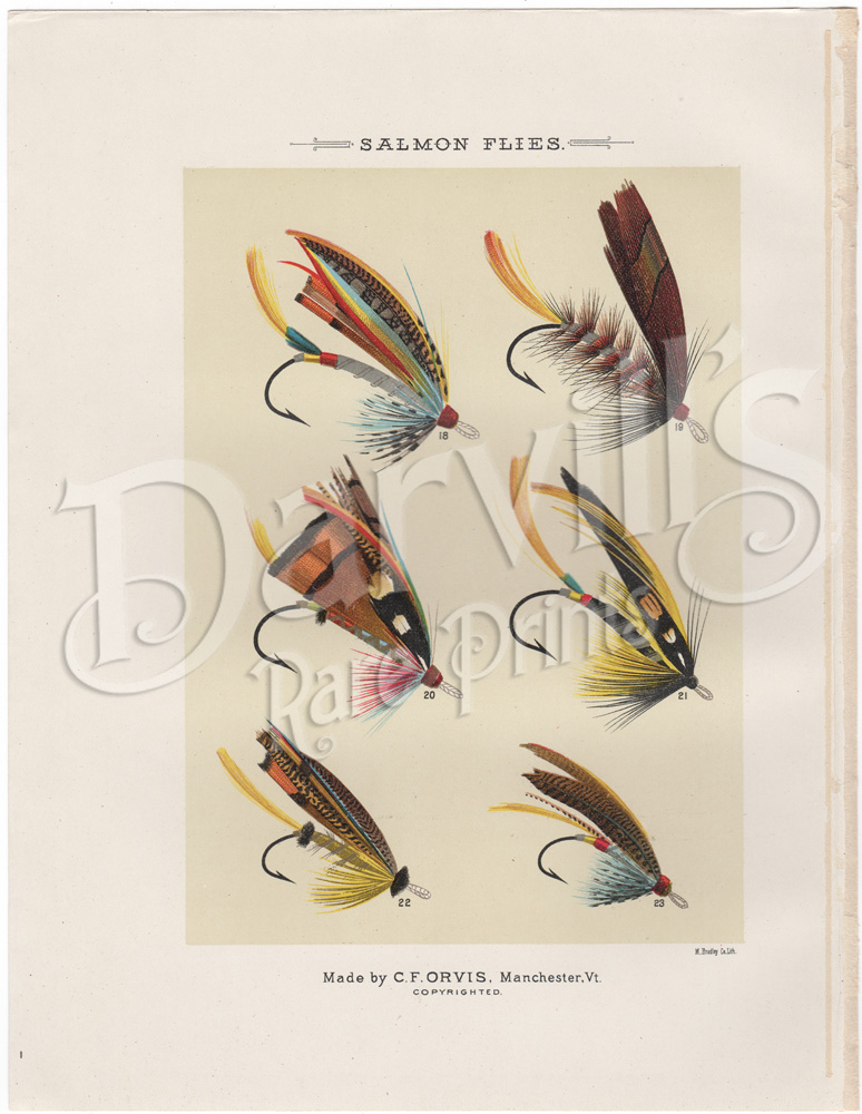 Favorite Flies and Their Histories Mary Orvis Marbury (1892) original antique fly fishing print