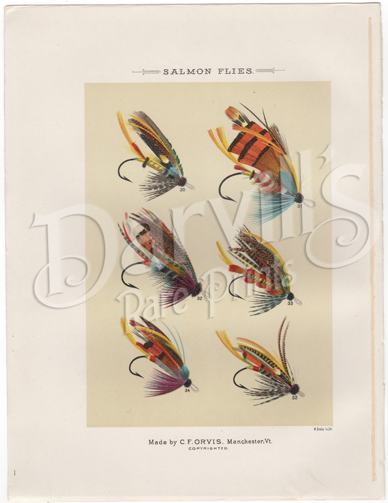 Favorite Flies and Their Histories Mary Orvis Marbury (1892) original antique fly fishing print