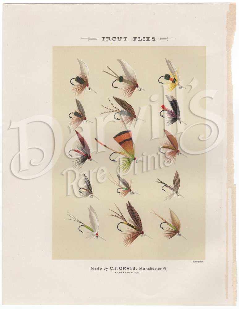 Favorite Flies and Their Histories Mary Orvis Marbury (1892) original antique fly fishing print