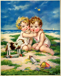 Vintage baby prints