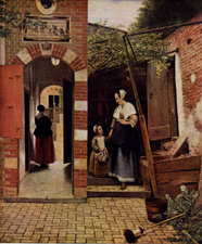 Interior of a Dutch Courtyard