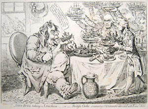 John Bull taking a Luncheon