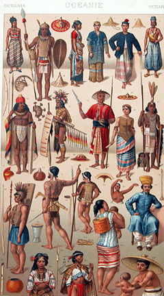 Racinet military costumes of Oceania #2