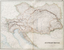 antique map of Austria