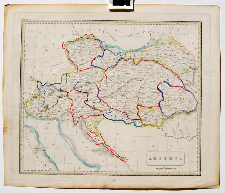 antique map of austria