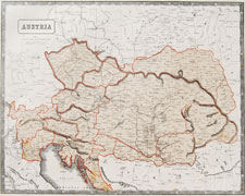 antique map of Austria