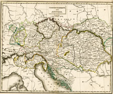 antique Austrian map