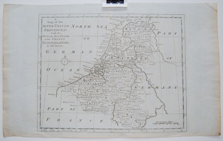 A Map of the Seven United Provinces: with the Dutch, Austrian, and French Netherlands