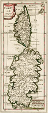 Cluver map of Corsica and Sardinia