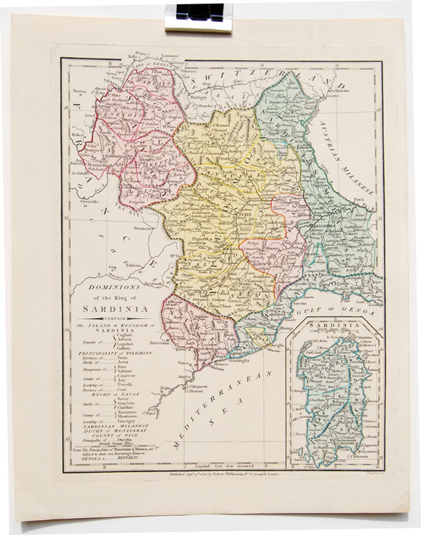 Italy map from Wilkinson (Sardinia)