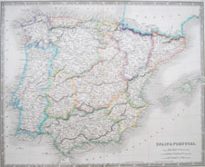 Teesdale map of South Italy from 1831