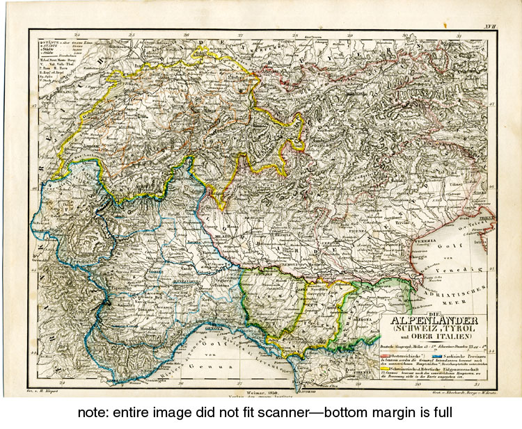 Die Alpenländer (Schweiz, Tyrol und Ober Italien)