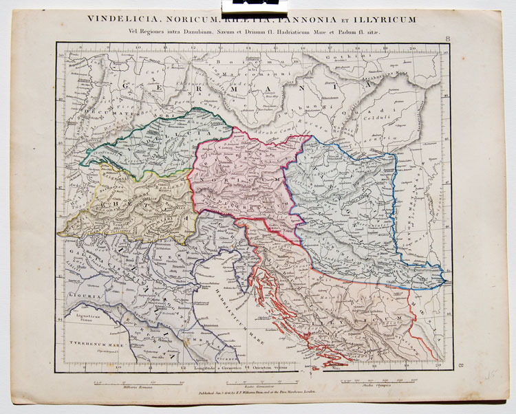 Vindelicia, Noricum, Rhaetia, Pannonia et Illyricum by Williams 1841