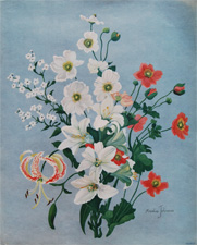 Original vintage calendar/poster prints of florals from 1910s-1940s