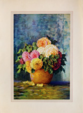 Original vintage calendar/poster prints of florals from 1910s-1940s