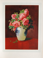 Original vintage calendar/poster prints of florals from 1910s-1940s