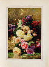 Original vintage calendar/poster prints of florals from 1910s-1940s