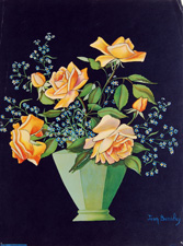 Original vintage calendar/poster prints of florals from 1910s-1940s