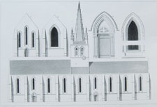 Elevations of the Church of Colomby near Valognes