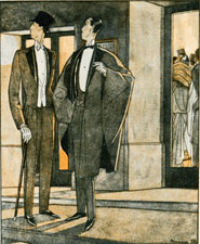 La soirée au théatre