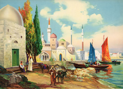 Vintage cottage, cabin, and mill scenes 1910s-1940s