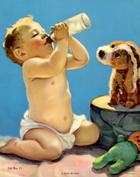 Vintage baby prints