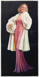 Original vintage calendar / poster art print from the 1920s-1940s