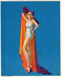 Glamour and pin-up girl prints from the 1930s-1950s