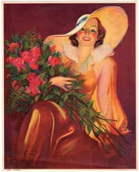 Vintage pin up art and glamourous women prints (1930s-1940s)
