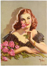 Vintage pin up art and glamourous women prints (1930s-1940s)