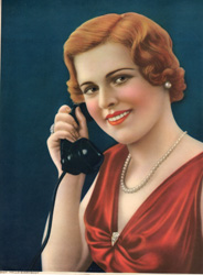 Vintage pin up art and glamourous women prints (1930s-1940s)