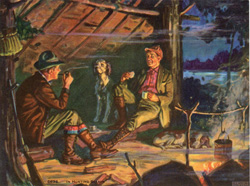 Vintage calendar art: camping, wildlife, etc.