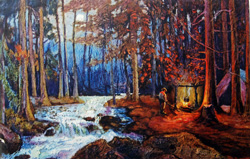 Vintage calendar art: camping, wildlife, etc.